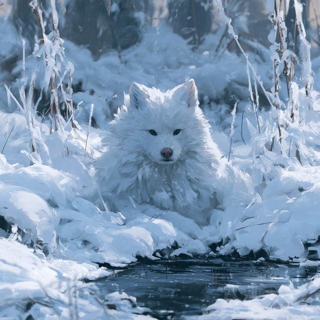 Snowy style, Midjourney V8.2, render 2 of 4