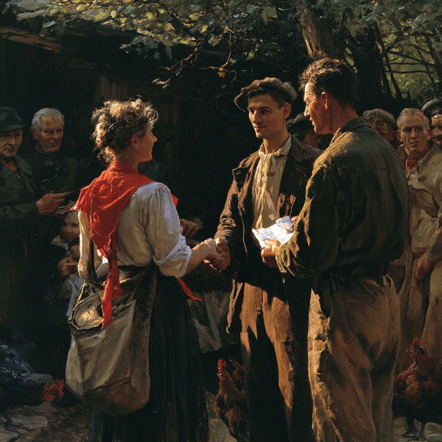 Socialist realism style, Midjourney V8.2, render 1 of 4