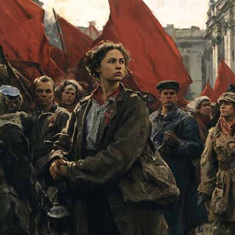 Socialist realism style (Genres), Midjourney V8.2