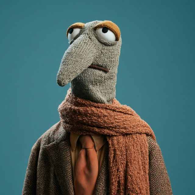 Sock puppet style style, Midjourney V8.2, render 4 of 4