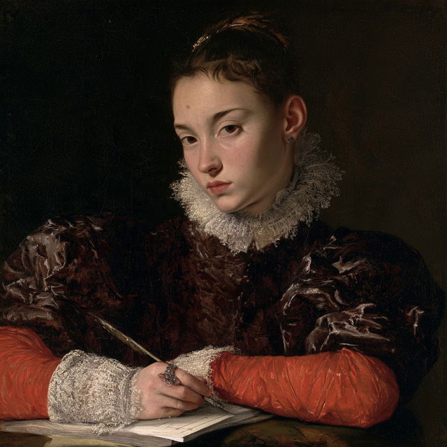 Sofonisba Anguissola style, Midjourney V8.2, render 4 of 4