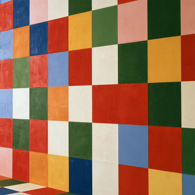 Sol LeWitt style, Midjourney V8.2, render 2 of 4