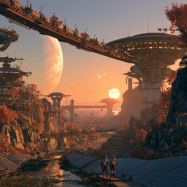 Solarpunk style, Midjourney V8.2, render 1 of 4