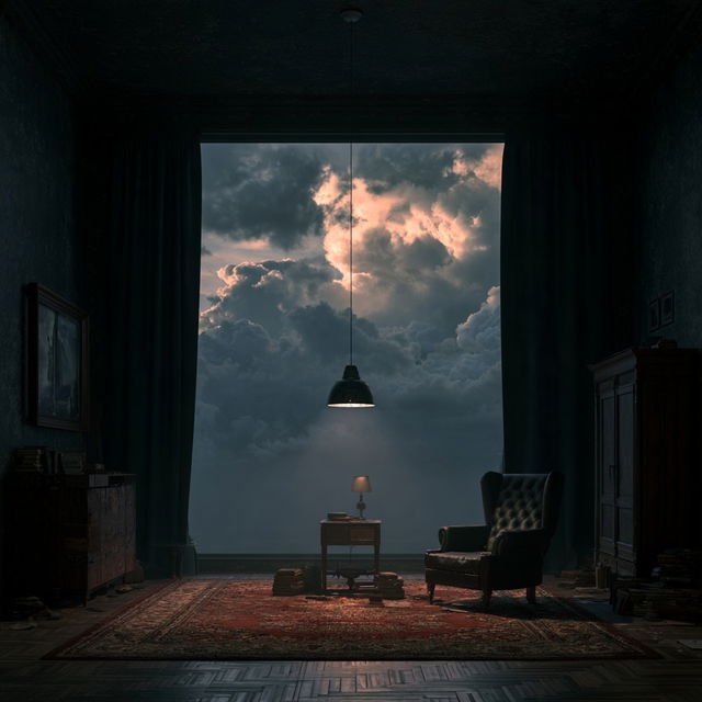 Somber atmosphere style, Midjourney V8.2, render 2 of 4