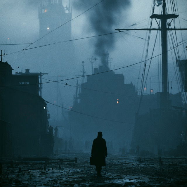 Somber atmosphere style, Midjourney V8.2, render 1 of 4