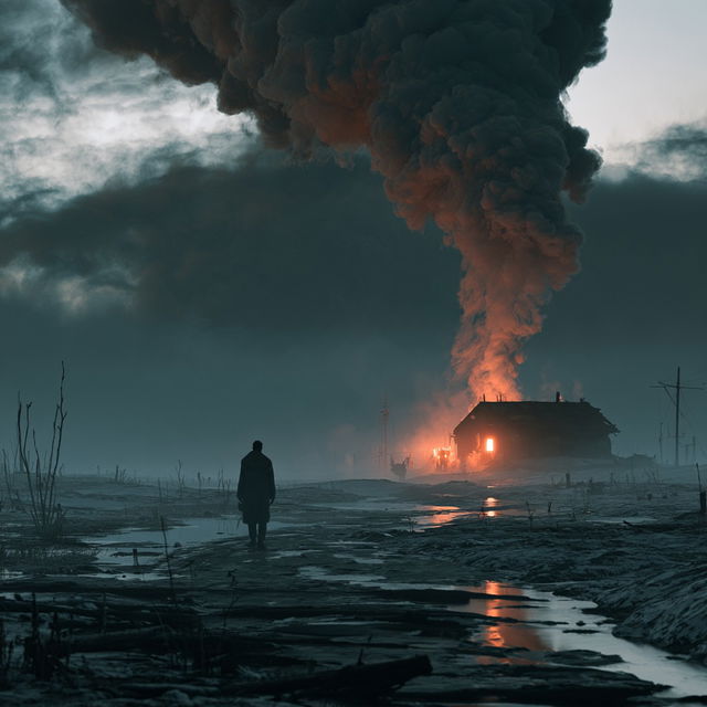 Somber atmosphere style, Midjourney V8.2, render 4 of 4