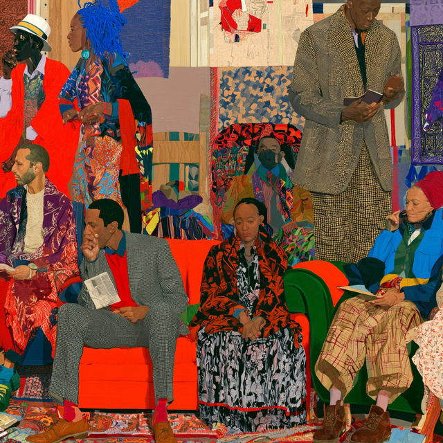 Sonia Boyce style, Midjourney V8.2, render 4 of 4