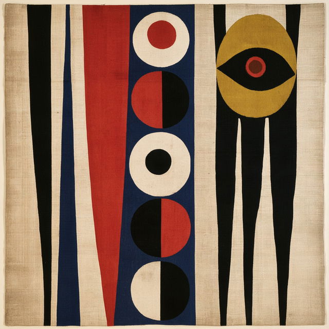 Sophie Taeuber-Arp style, Midjourney V8.2, render 1 of 4