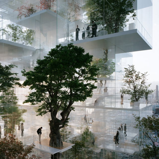 Sou Fujimoto style, Midjourney V8.2, render 2 of 4