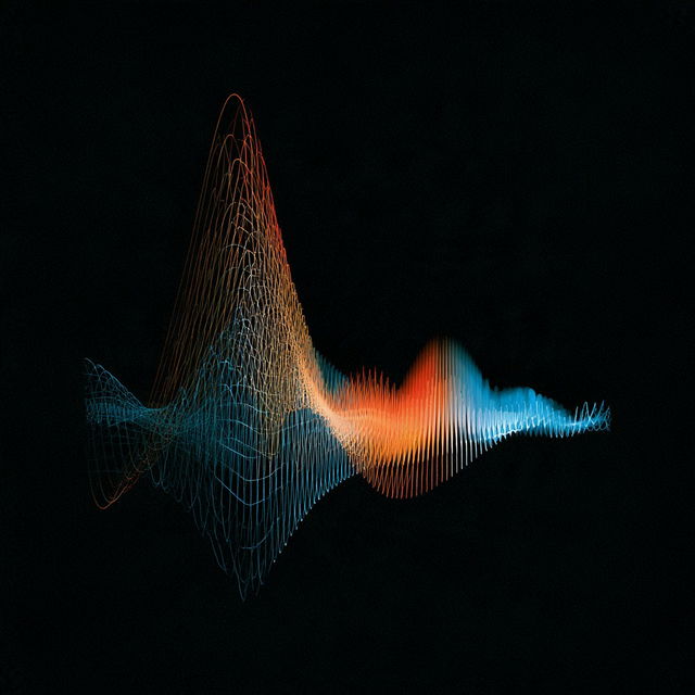 Sound wave diagram style, Midjourney V8.2, render 2 of 4