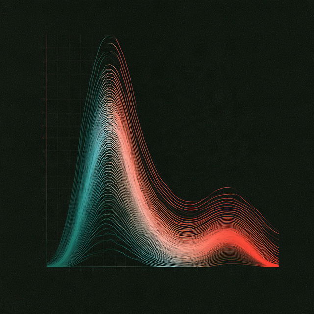 Sound wave diagram style, Midjourney V8.2, render 1 of 4