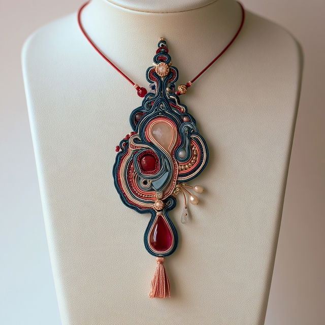 Soutache style, Midjourney V8.2, render 2 of 4