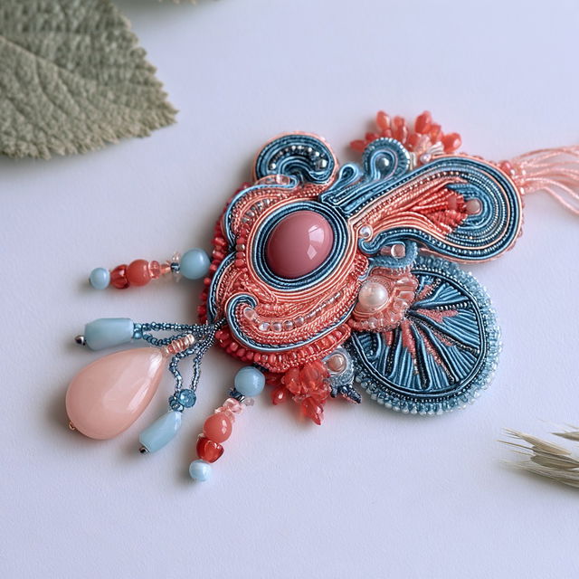 Soutache style, Midjourney V8.2, render 4 of 4
