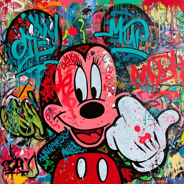 Speedy Graphito style, Midjourney V8.2, render 2 of 4