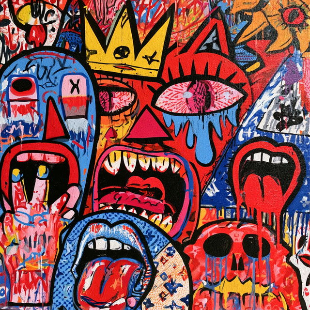 Speedy Graphito style, Midjourney V8.2, render 4 of 4