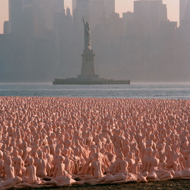 Spencer Tunick style, Midjourney V8.2, render 1 of 4