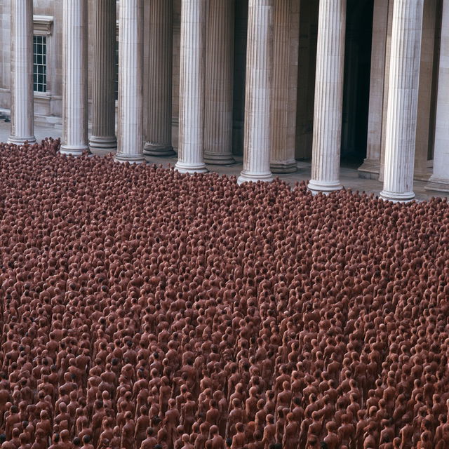 Spencer Tunick style, Midjourney V8.2, render 2 of 4