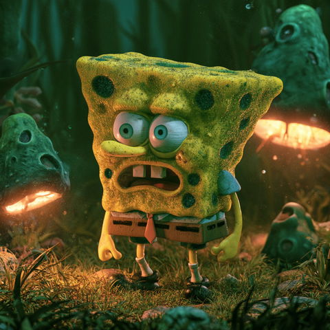 SpongeBob SquarePants style (Titles), Midjourney V8.2