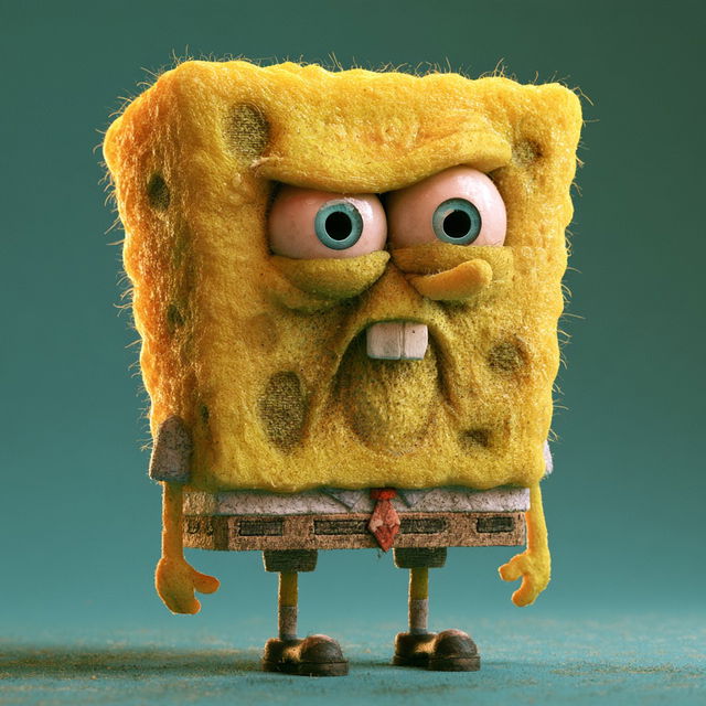SpongeBob SquarePants style, Midjourney V8.2, render 3 of 4