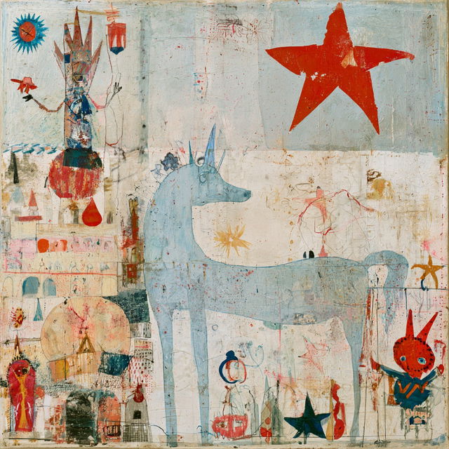 Squeak Carnwath style, Midjourney V8.2, render 3 of 4