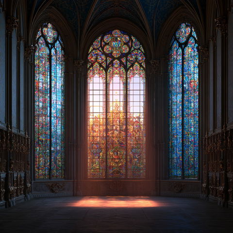 Stained glass style (Techniques), Midjourney V8.2