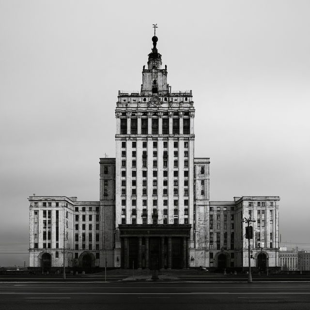Stalinist architecture style, Midjourney V8.2, render 4 of 4