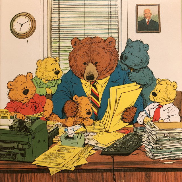 Stan Berenstain style, Midjourney V8.2, render 2 of 4