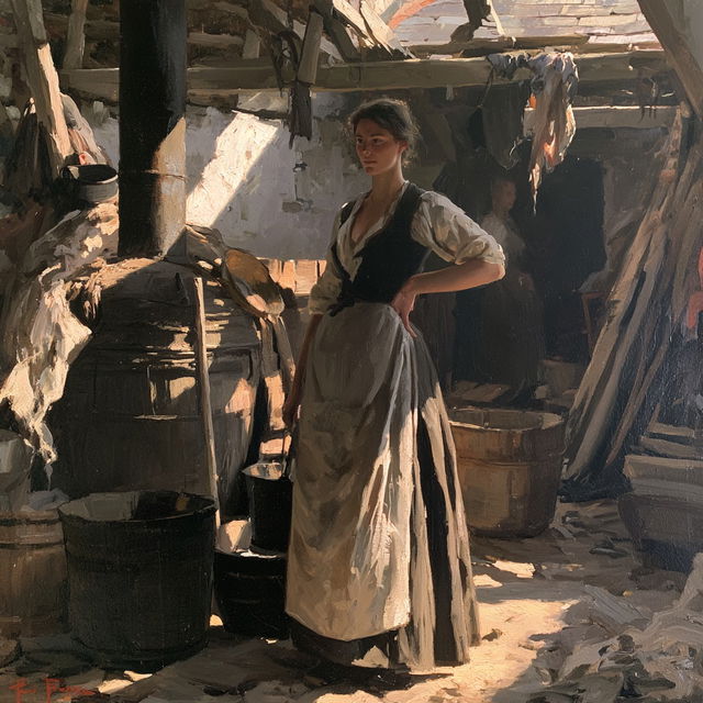 Stanhope Forbes style, Midjourney V8.2, render 4 of 4