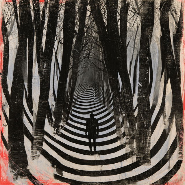 Stanley Donwood style, Midjourney V8.2, render 1 of 4