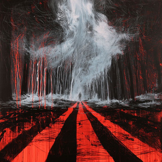 Stanley Donwood style, Midjourney V8.2, render 3 of 4