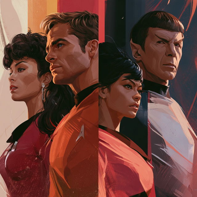 Star Trek style, Midjourney V8.2, render 3 of 4