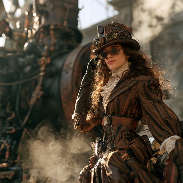 Steampunk style, Midjourney V8.2, render 4 of 4