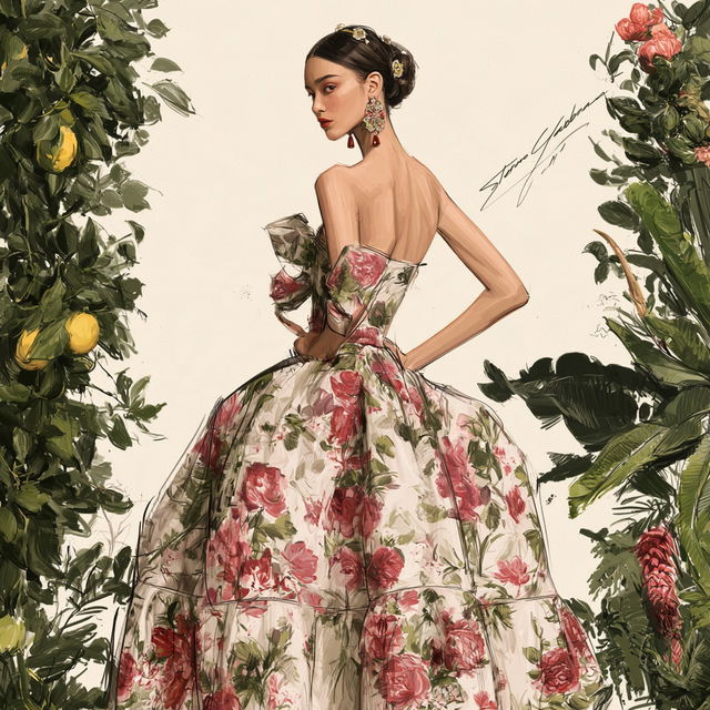 Stefano Gabbana style, Midjourney V8.2, render 4 of 4