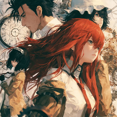 SteinsGate style (Titles), Midjourney V8.2