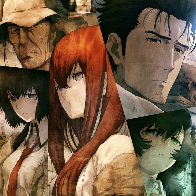SteinsGate style, Midjourney V8.2, render 3 of 4