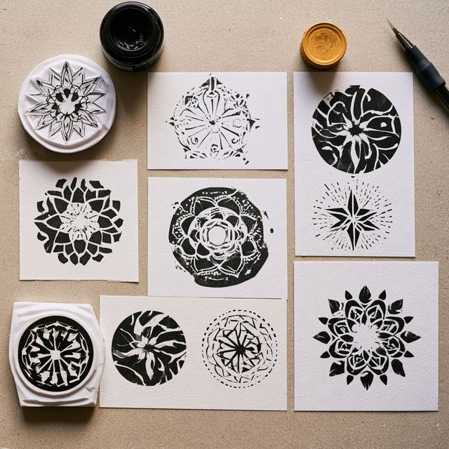 Stencil graphics style, Midjourney V8.2, render 4 of 4