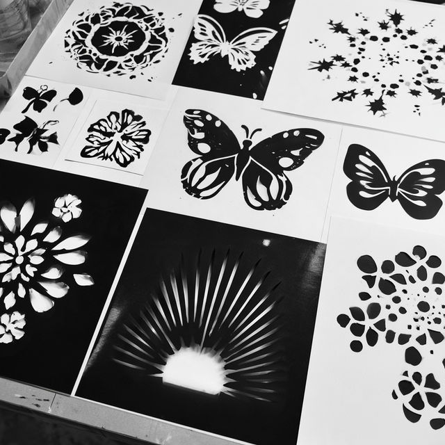 Stencil graphics style, Midjourney V8.2, render 3 of 4