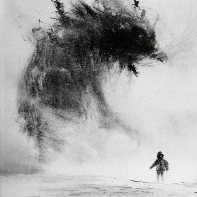 Stephen Gammell style, Midjourney V8.2, render 2 of 4