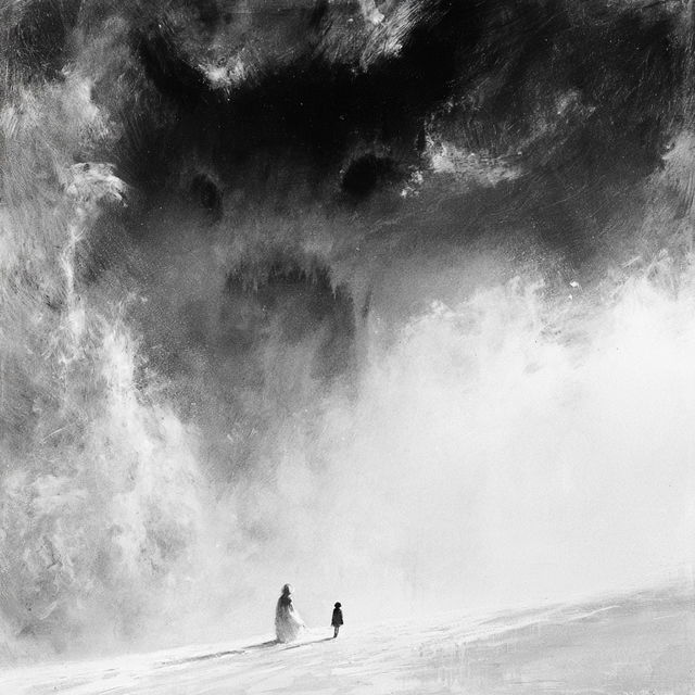 Stephen Gammell style, Midjourney V8.2, render 4 of 4