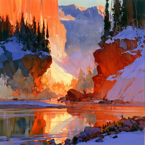 Stephen Quiller style (Painters), Midjourney V8.2