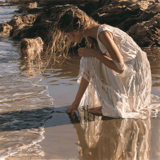 Steve Hanks style, Midjourney V8.2, render 3 of 4