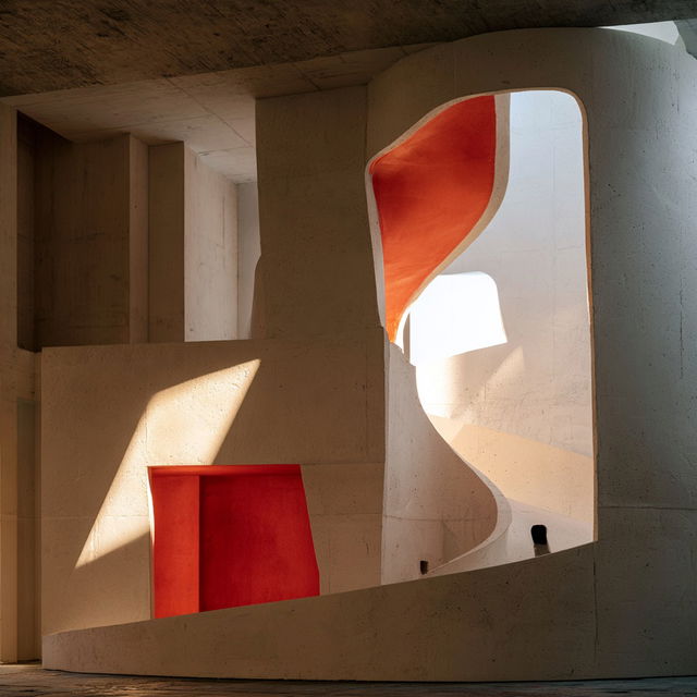 Steven Holl style, Midjourney V8.2, render 2 of 4