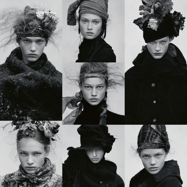 Steven Meisel style, Midjourney V8.2, render 2 of 4