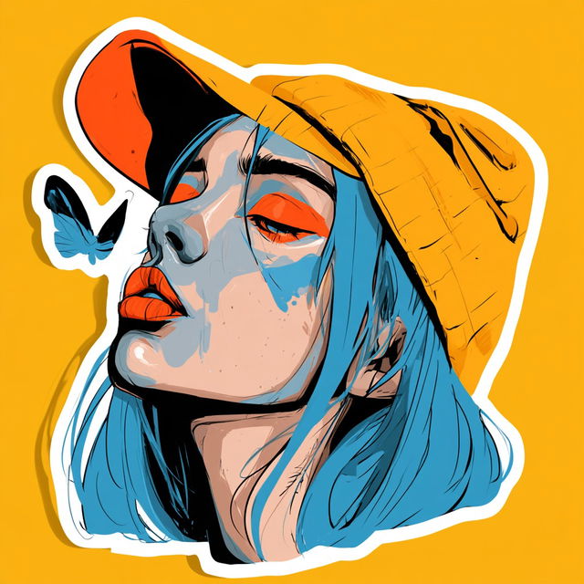 Sticker illustration style, Midjourney V8.2, render 2 of 4