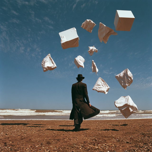 Storm Thorgerson style, Midjourney V8.2, render 2 of 4