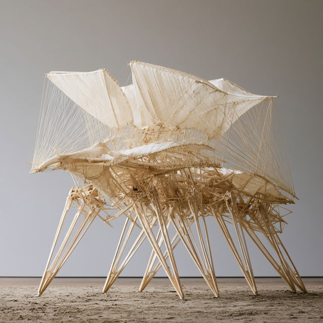 Strandbeest style, Midjourney V8.2, render 4 of 4