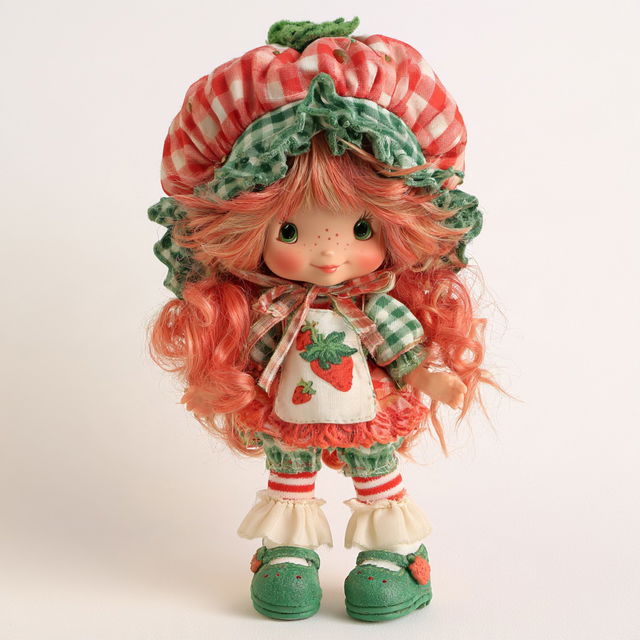 Strawberry Shortcake doll style, Midjourney V8.2, render 1 of 4