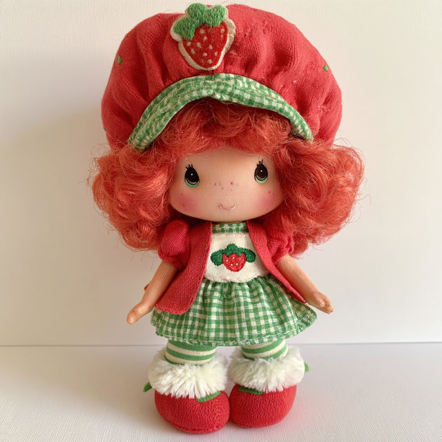 Strawberry Shortcake doll style, Midjourney V8.2, render 3 of 4