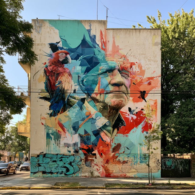 Street Art style, Midjourney V8.2, render 2 of 4
