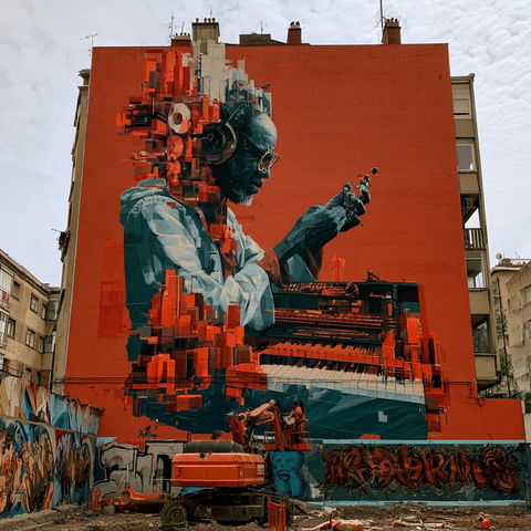 Street Art style (Genres), Midjourney V8.2